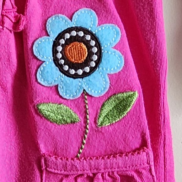 Carters Cute Pink Flowered Outfit Size 9 Months - Picture 3 of 5